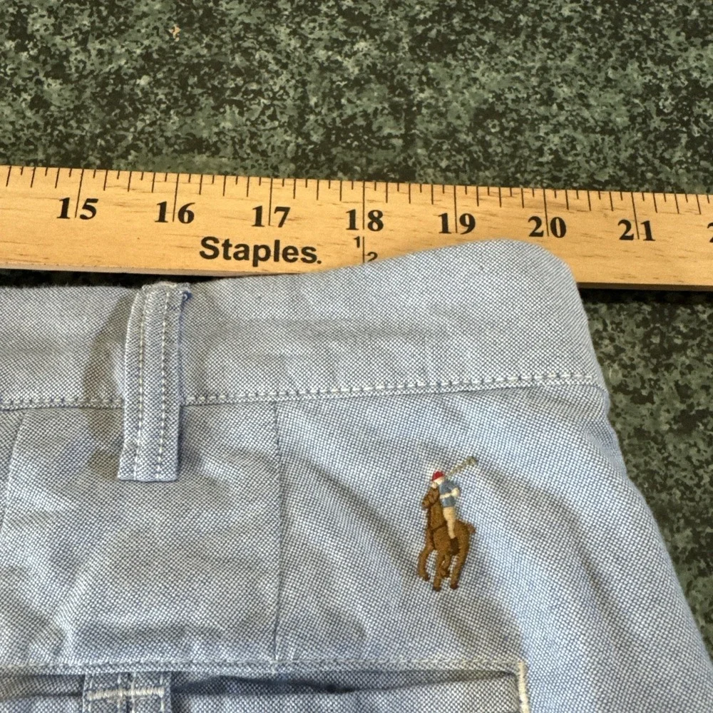 Polo Ralph Lauren Pants Mens‎ 40x32 Blue Chino Classic Fit Flat Front Casual